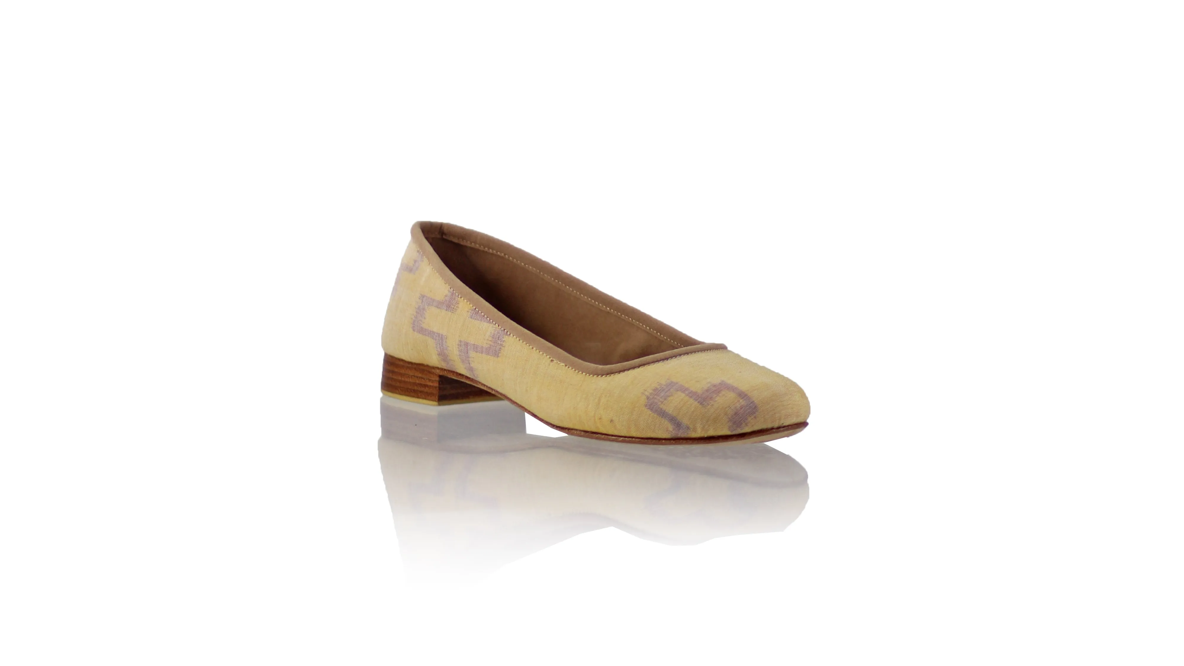 Kate 20mm Ballet - Mustard Pagar Endek