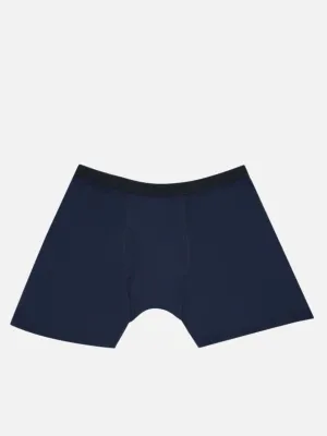 King Size - Plus Size Men's Pure Cotton Navy Blue Solid Trunk Innerwear