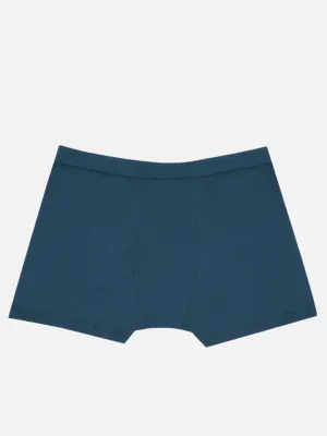 King Size - Plus Size Men's Pure Cotton Teal Solid Trunk Innerwear