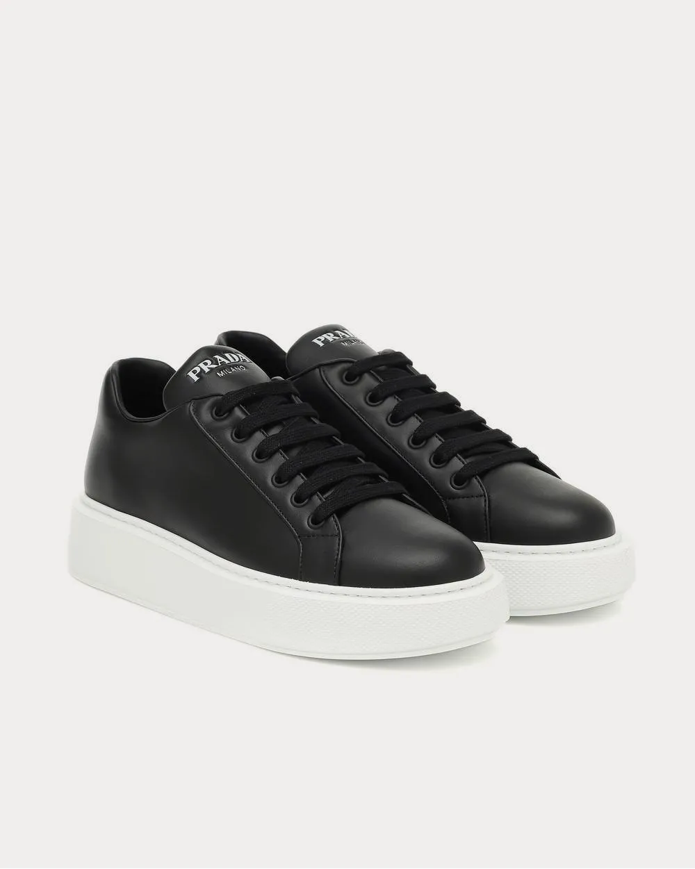 Leather platform Nero Low Top Sneakers