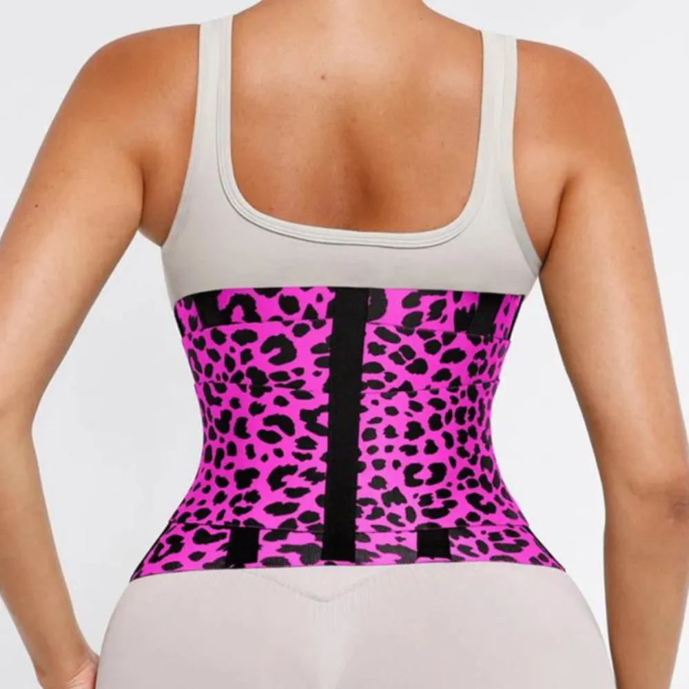 Leopard Pattern Printed Double Strap Body Shaper