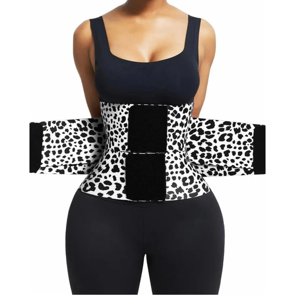 Leopard Pattern Printed Double Strap Body Shaper