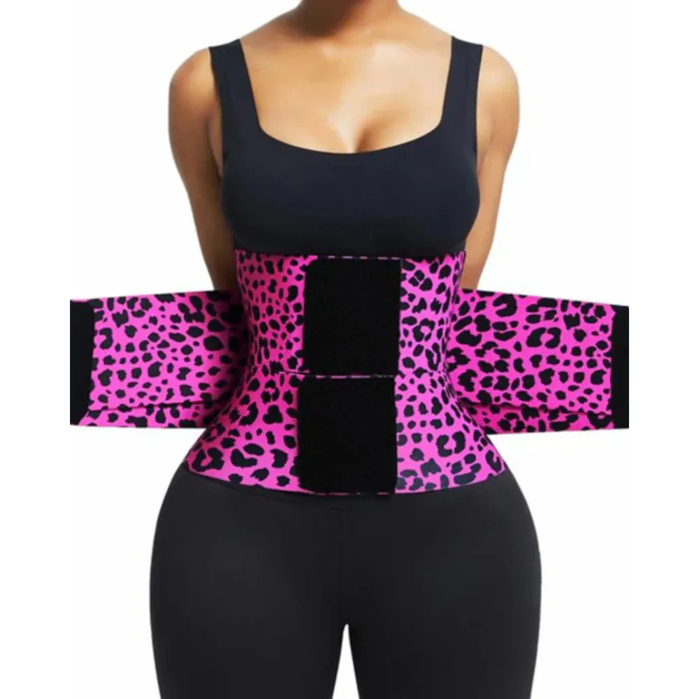 Leopard Pattern Printed Double Strap Body Shaper