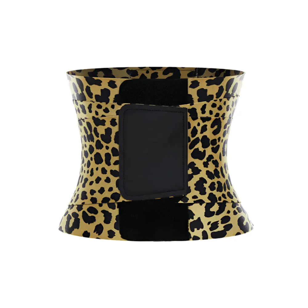 Leopard Pattern Printed Double Strap Body Shaper