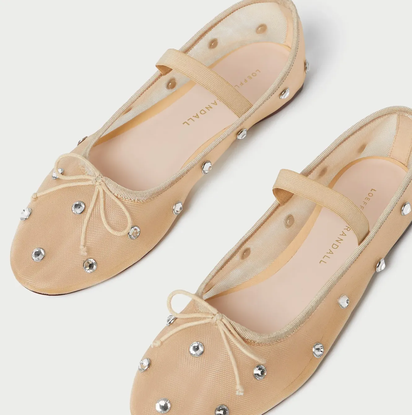 Loeffler Randall Leonie Soft Ballet Flat Caramel/Clear