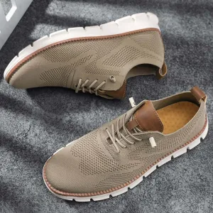Men's Breathable Mesh Lace-Up Sneakers