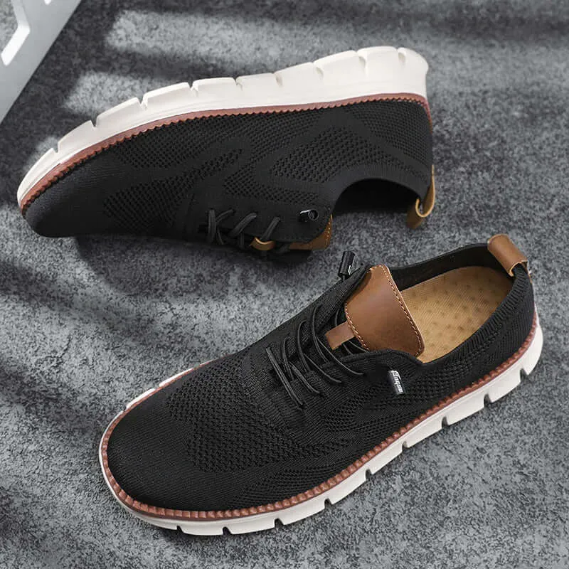 Men's Breathable Mesh Lace-Up Sneakers