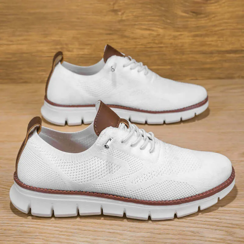 Men's Breathable Mesh Lace-Up Sneakers