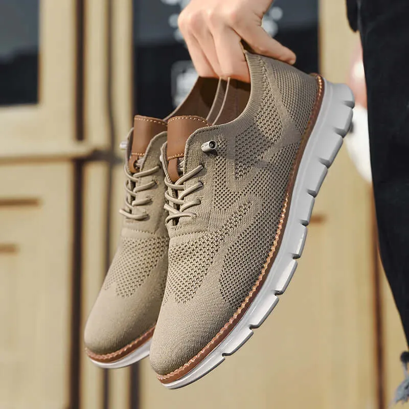 Men's Breathable Mesh Lace-Up Sneakers