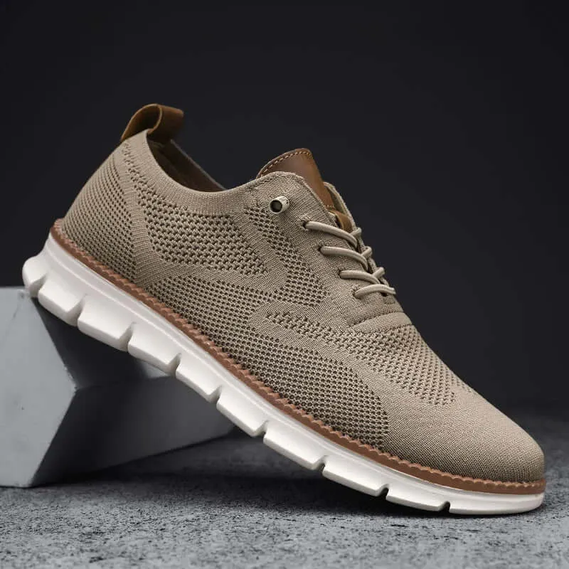Men's Breathable Mesh Lace-Up Sneakers