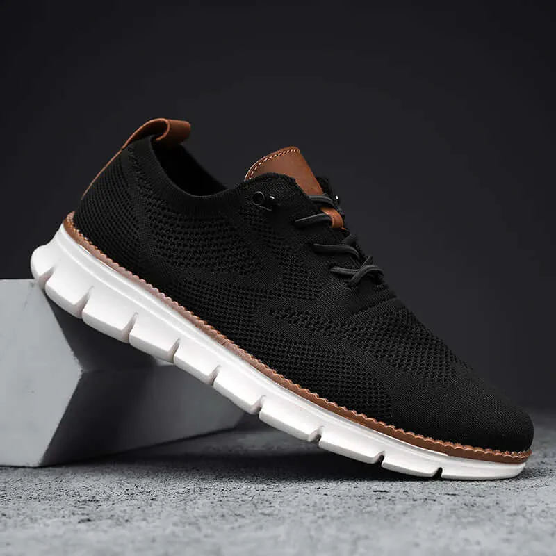 Men's Breathable Mesh Lace-Up Sneakers