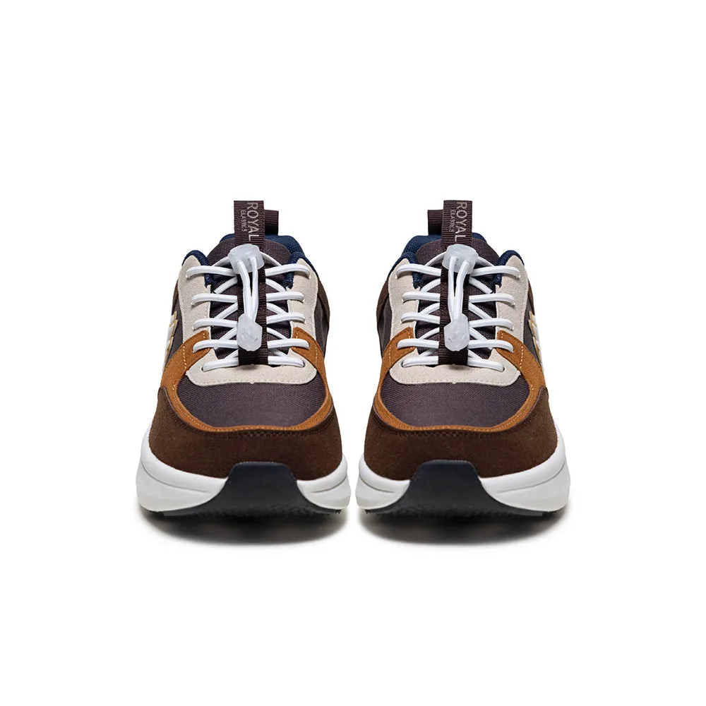 Men's Riviera Brown Blue Casual Sneakers 07843-775