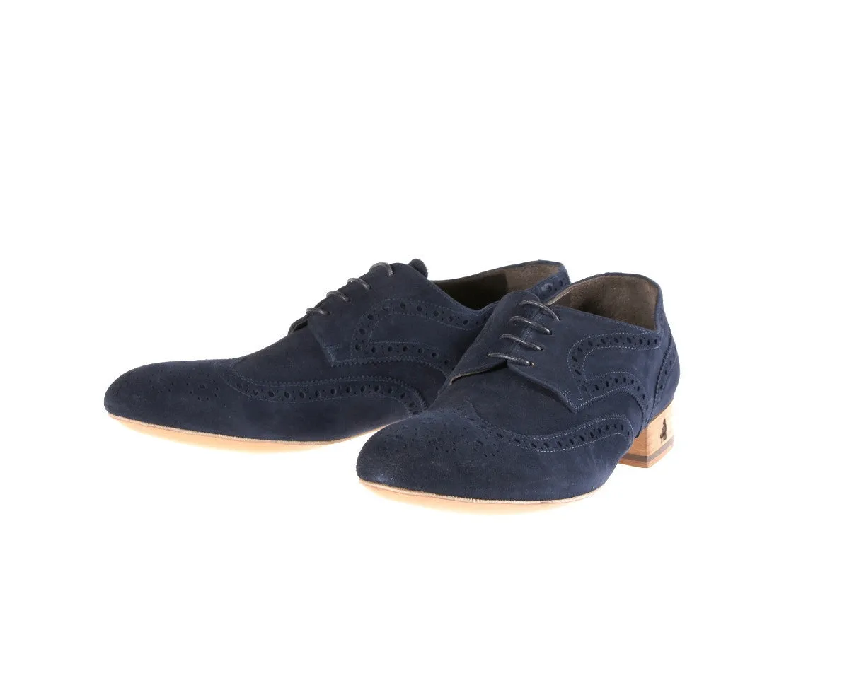 Mimosa Blue Suede Flat