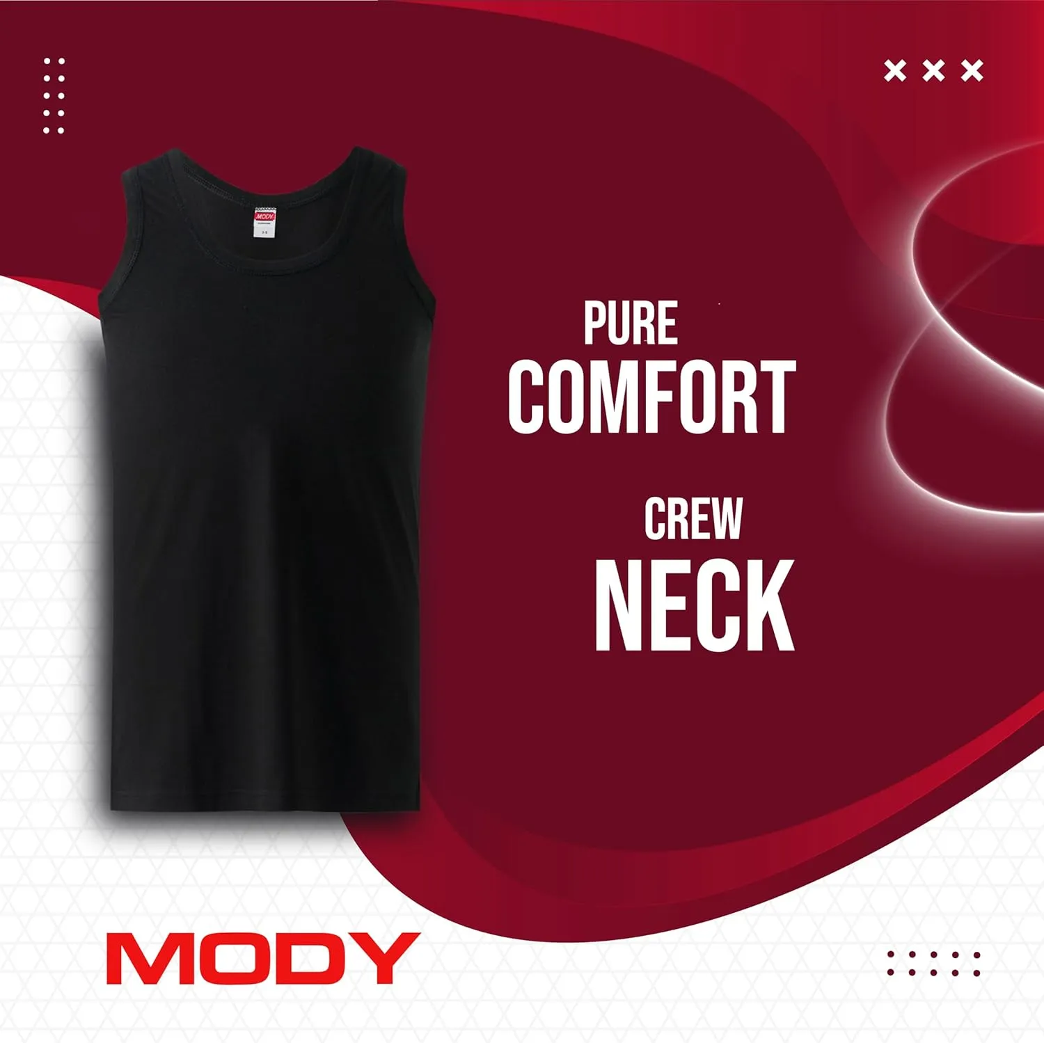 Mody Men Undershirt 5-Pack, Soft Undershirt, Tank Top for Men, Cotton Men Undershirt