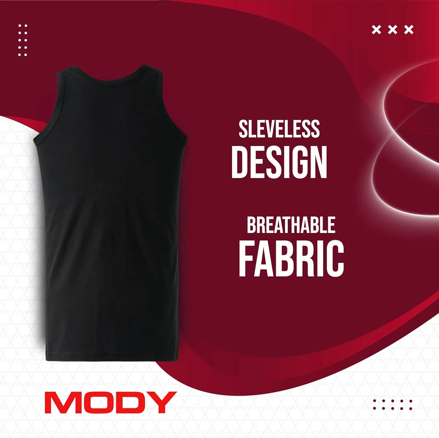 Mody Men Undershirt 5-Pack, Soft Undershirt, Tank Top for Men, Cotton Men Undershirt
