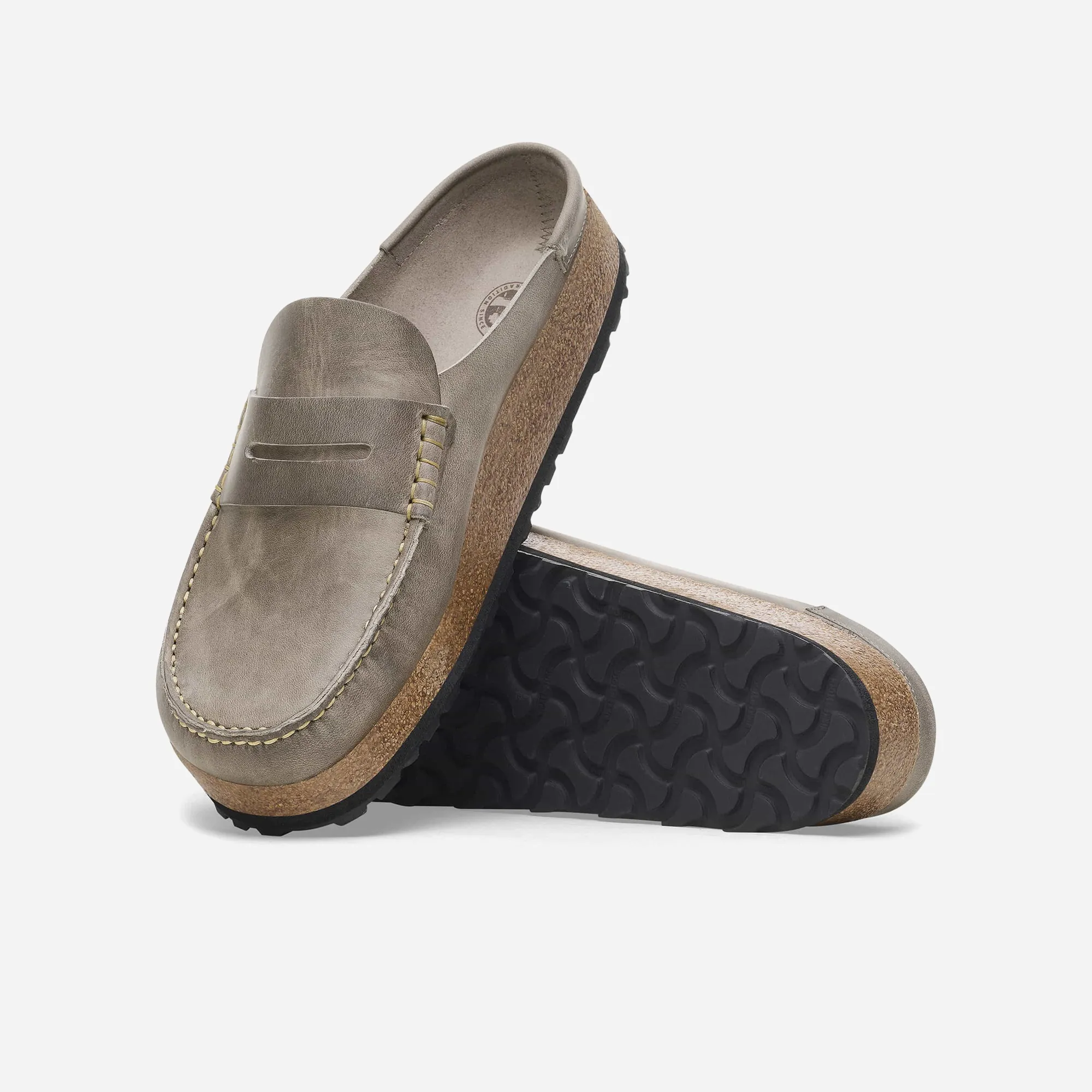 Naples Suede Leather Gray Gray/Iron