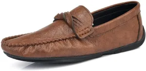 New Loafers for Men Round Toe Penny Moccasins Loafers Simple Vegan Leather Flat Heel Slip Resistant Comfortable Casual Prom Slip-on
