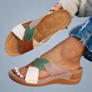 Nina | Artisan-Made Wedge Sandals Crafted from Premium Materials