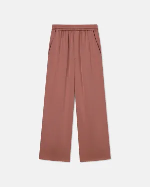 Odessa - Sale Slip Satin Pants - Brown Terra