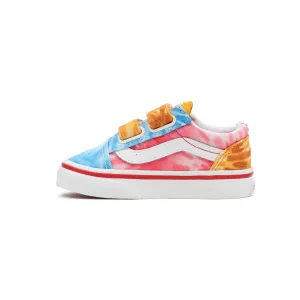 Old Skool V (Tie & dye Block) Multi-True White - by Vans