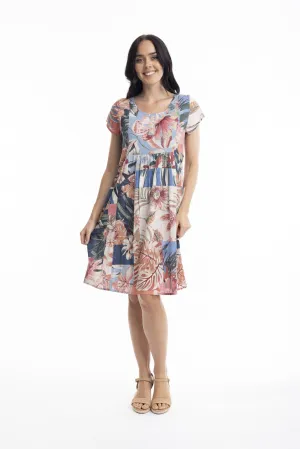 Orientique Dress - Cap Sleeve Bib - Luzon