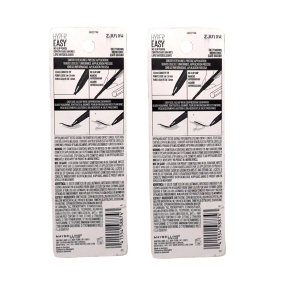 Pack of 2 Maybelline New York Hyper Easy Eyeliner, Deep Brown 002
