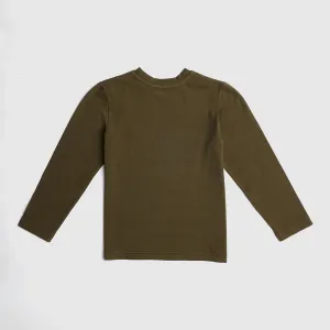 Pedal Kidswear Organic Olive Shirt with Pocket