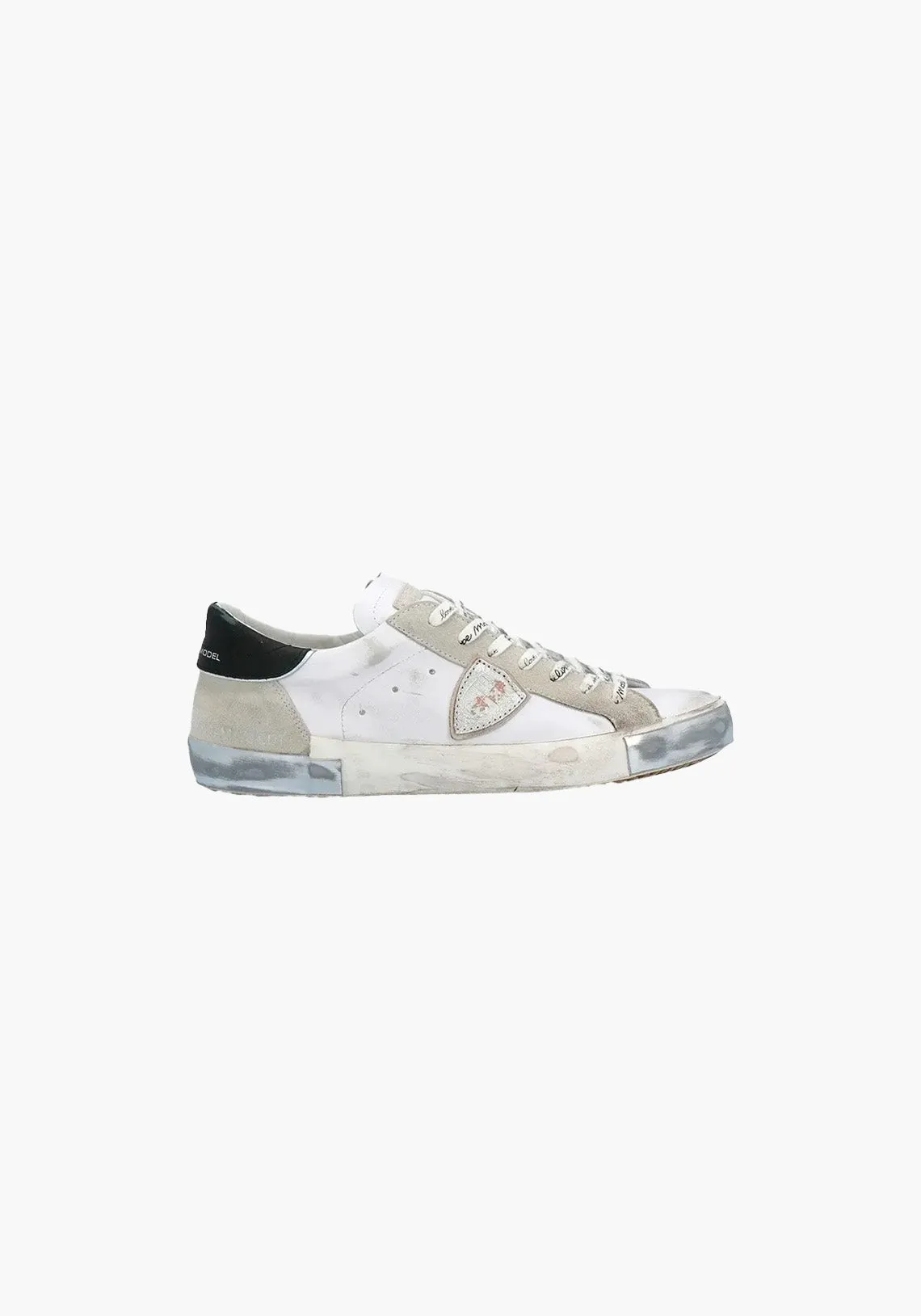 PRSX LOW WOMAN FOXY LAMINE BLANC