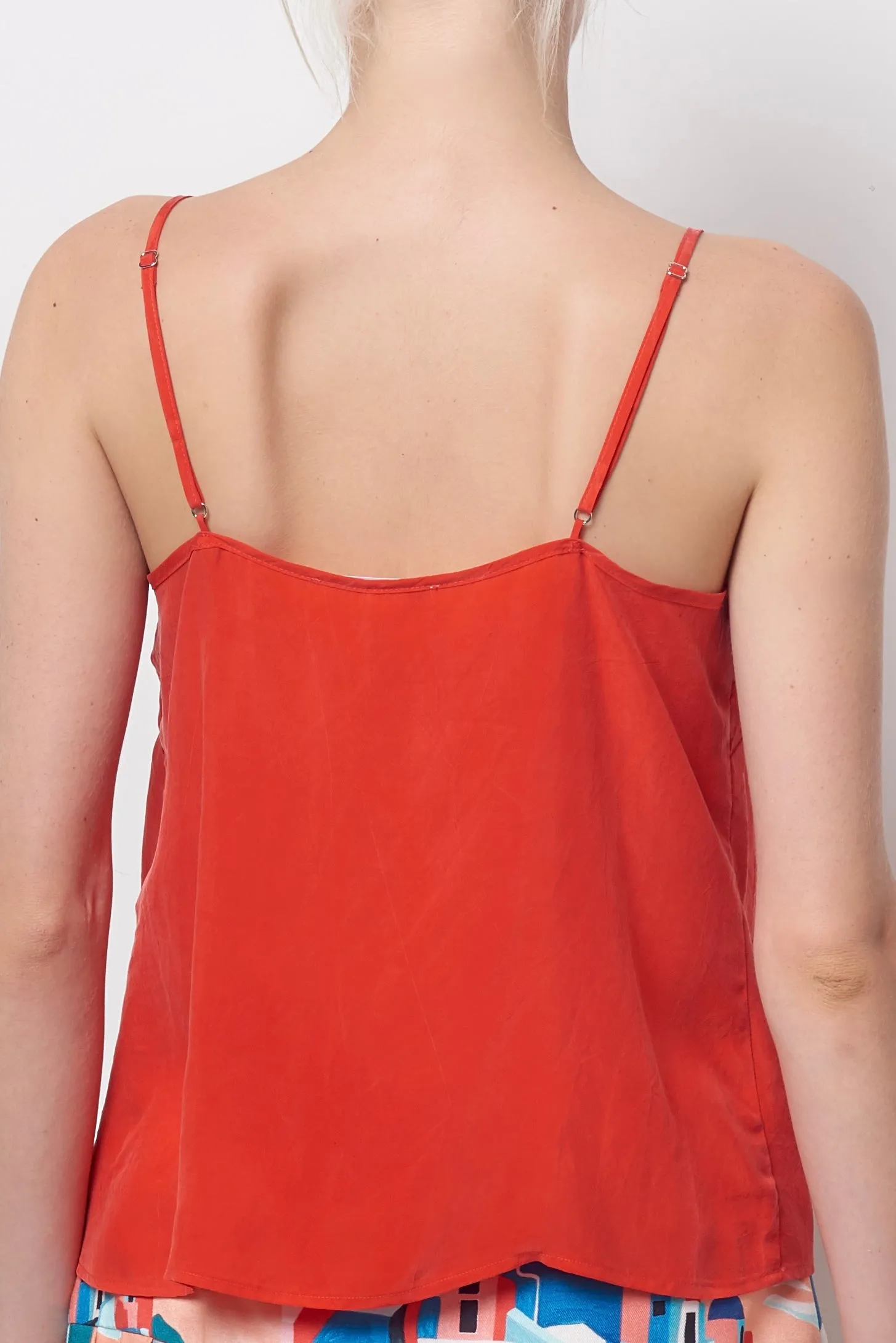 RAVEN Ruffle Neck Slip Top - Cupro