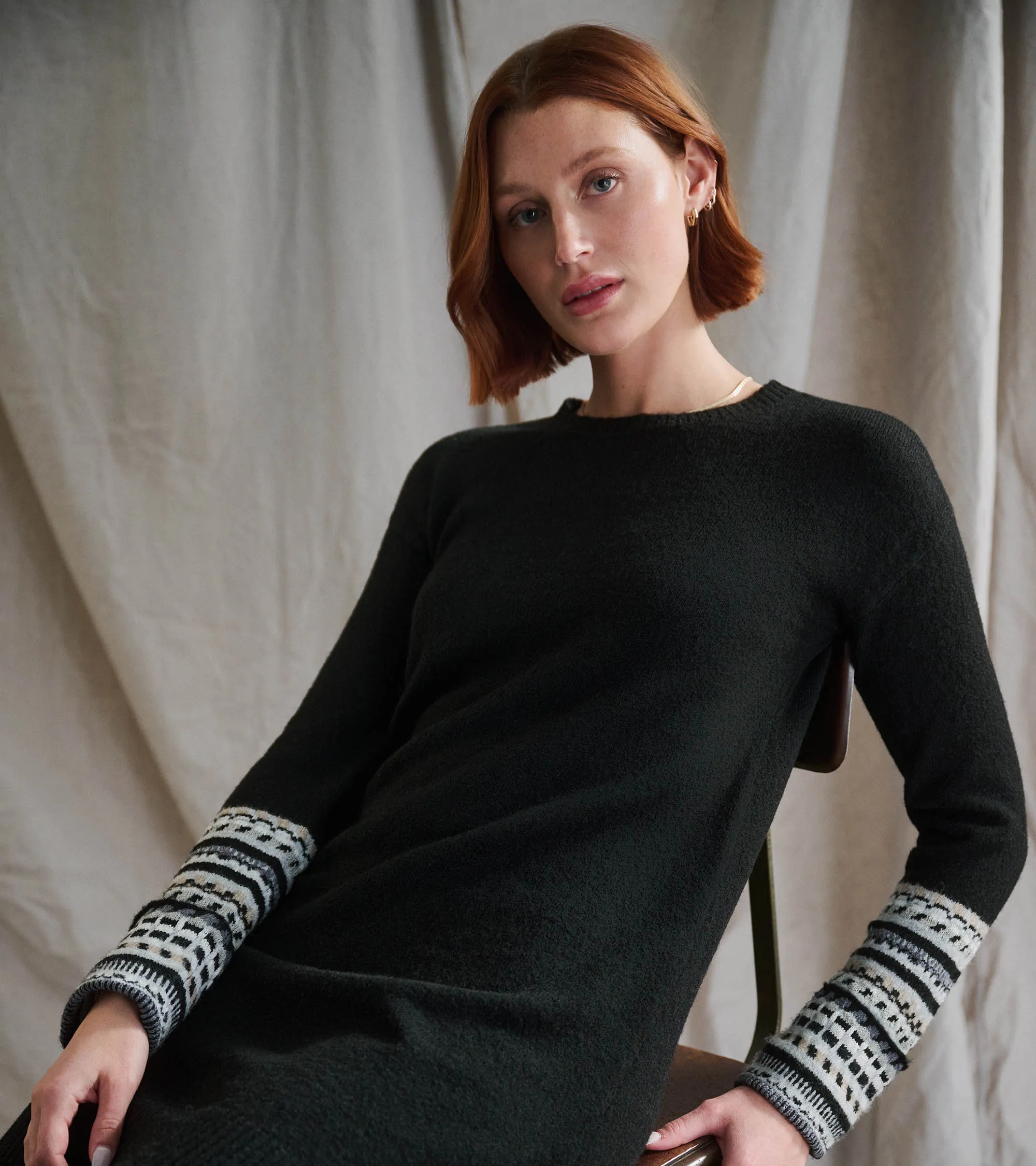Sadie Jumper Dress - Black