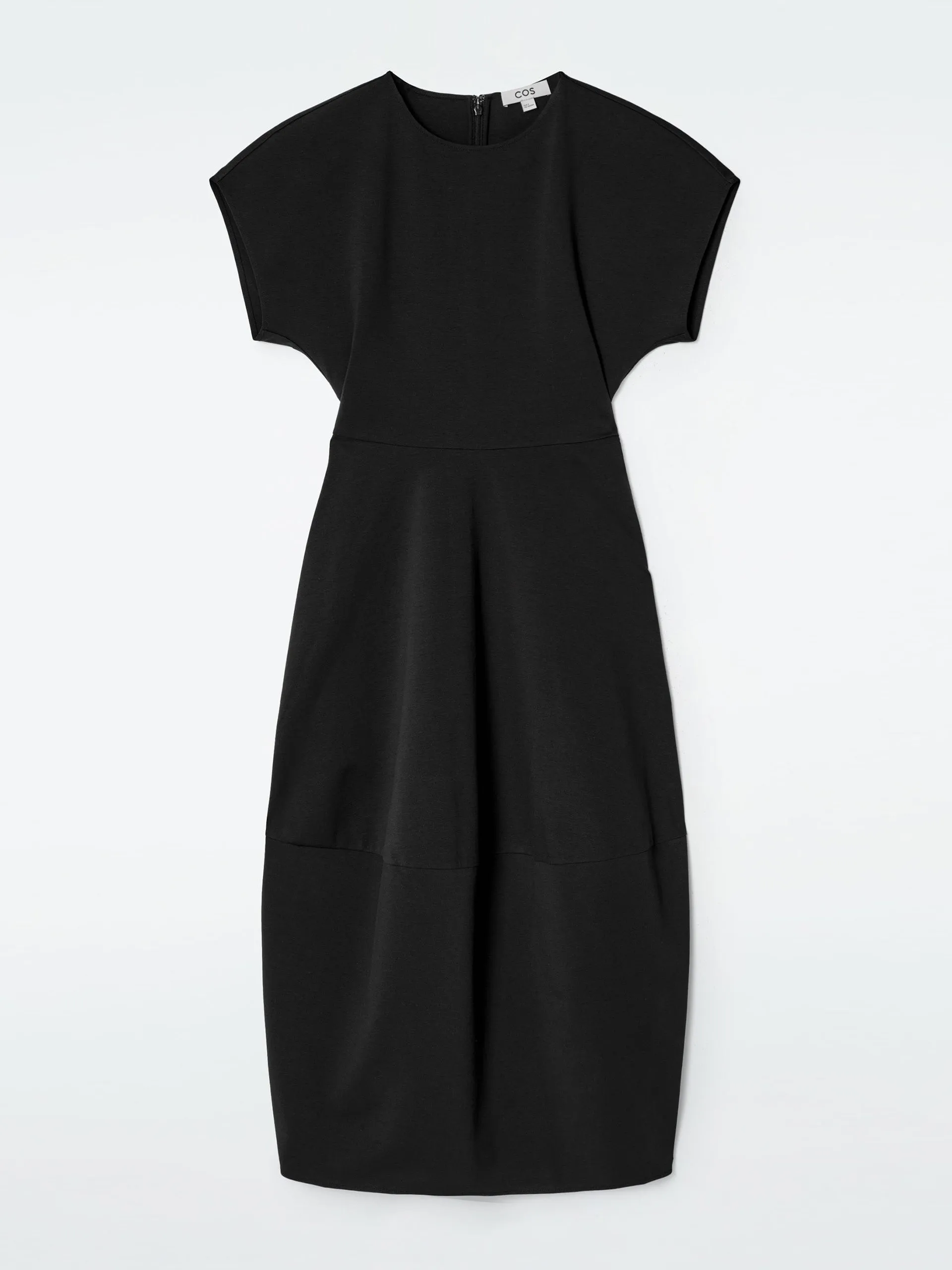 Sculpted cotton midi dress