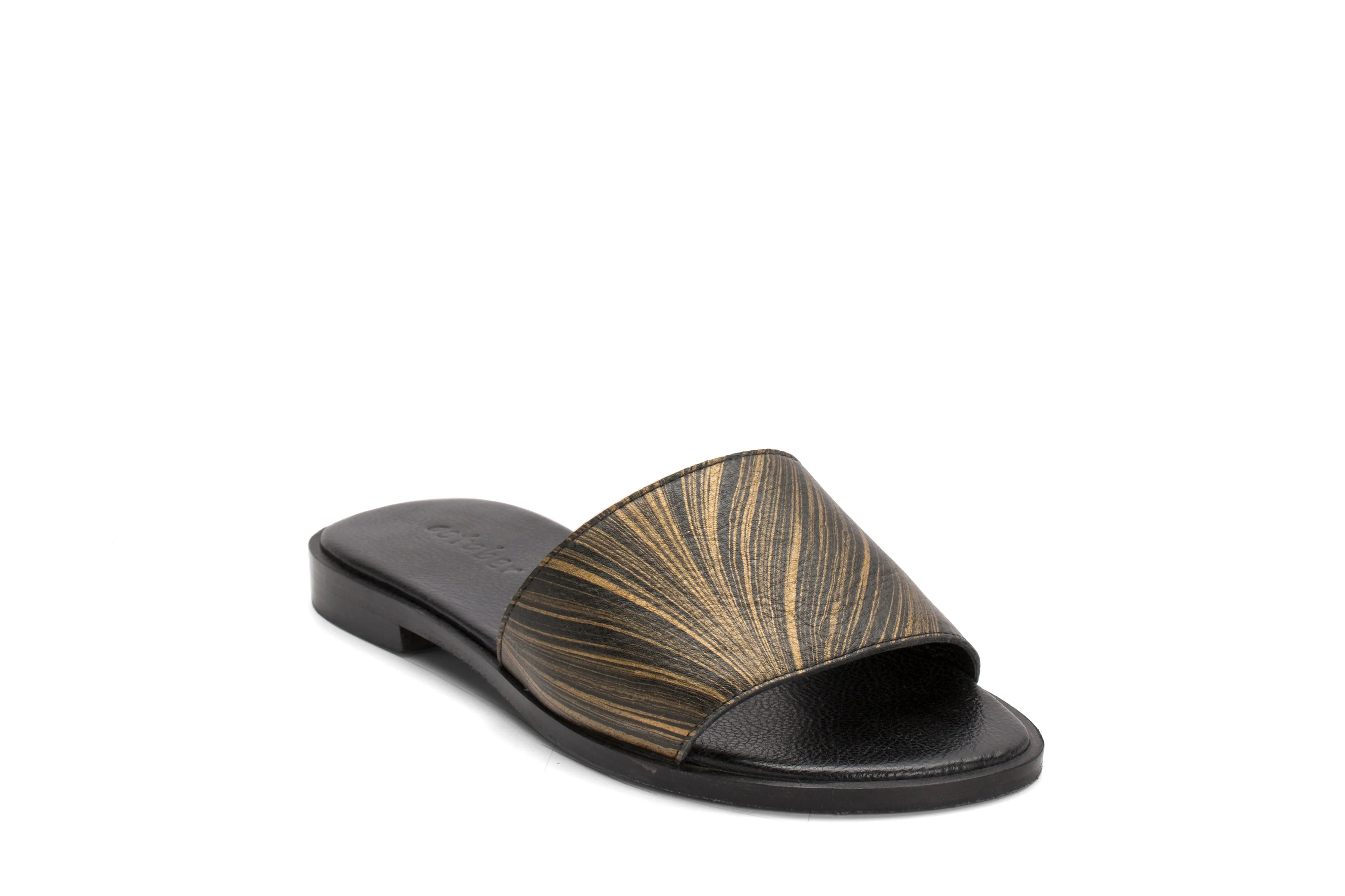 Single Strap Slides- Leather