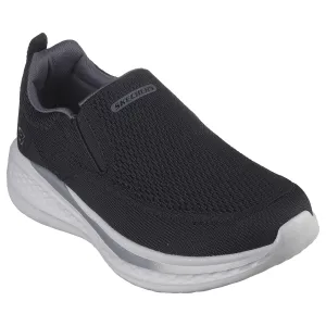 Skechers Mens Black Memory Foam Slip-On Trainer ROYCE 210791