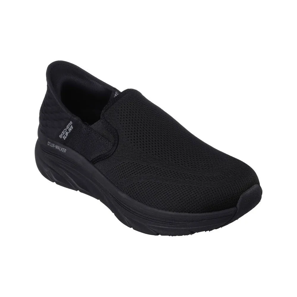 SKECHERS SLIP RESISTANT JODEN D'LUX WALKER SLIP ON BLACK - MENS