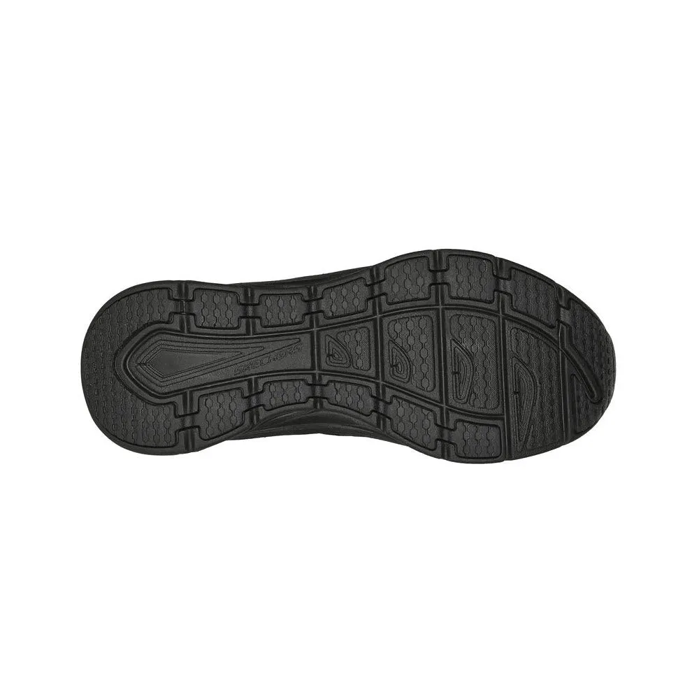 SKECHERS SLIP RESISTANT JODEN D'LUX WALKER SLIP ON BLACK - MENS