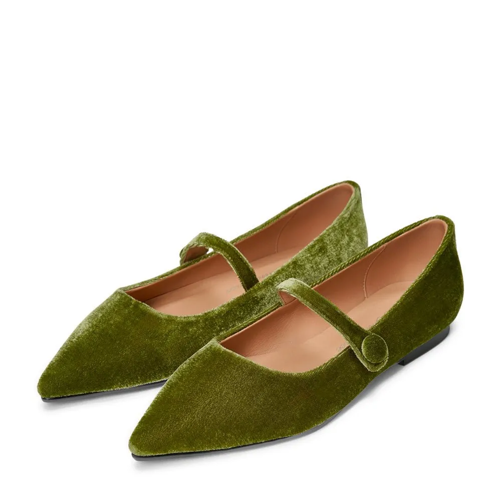 Thea Velvet Green