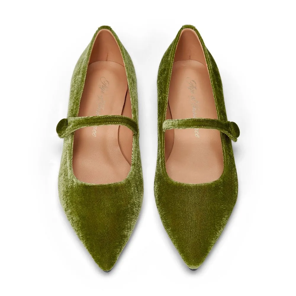Thea Velvet Green