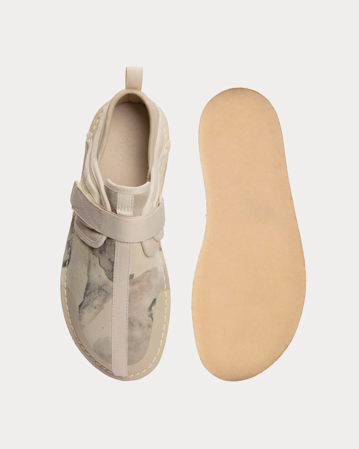 Trek Taiyo Off White Camo Slip Ons