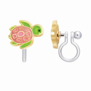Turtle-y Awesome Lead Free CLIP ON Earrings