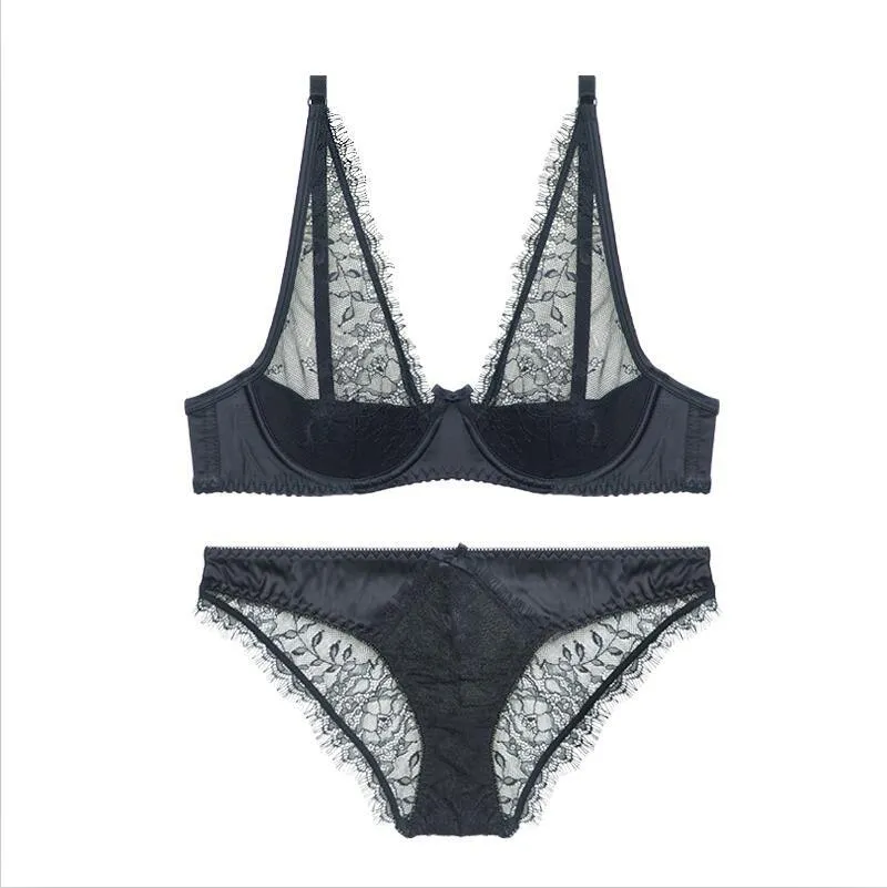 Ultrathin Lace Push-Up Set  Elegant Embroidery and Delicate Fit