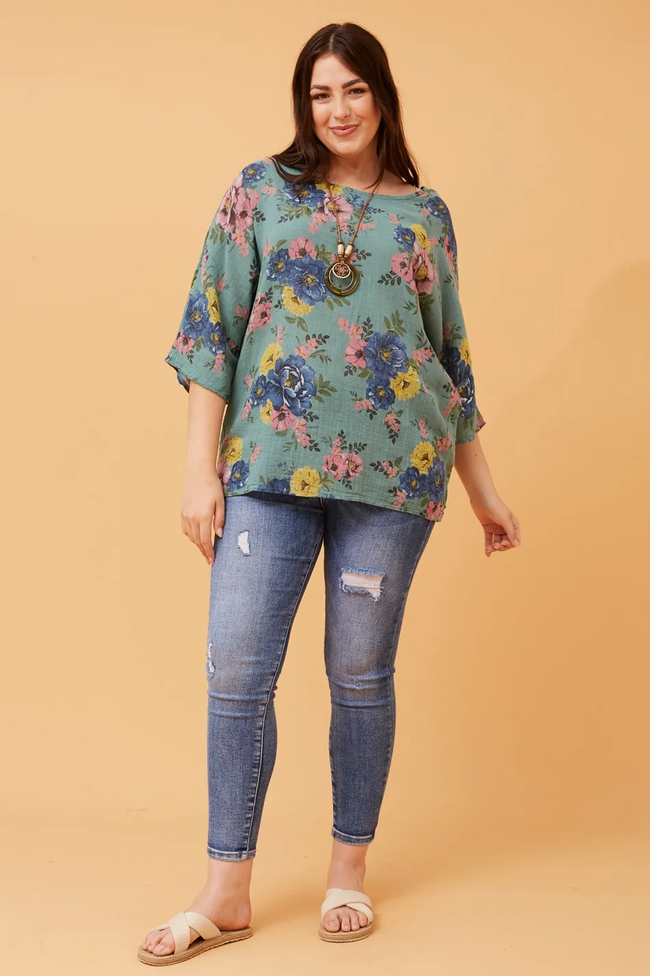VIRDIS FLORAL TOP