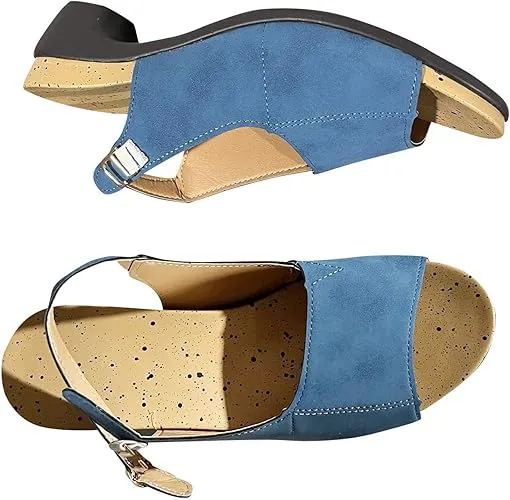 Women Sandals Toe Block Heel Sandals    S330911