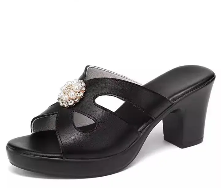 Women's Comfortable Leather Sandals Casual Shoes    B201742