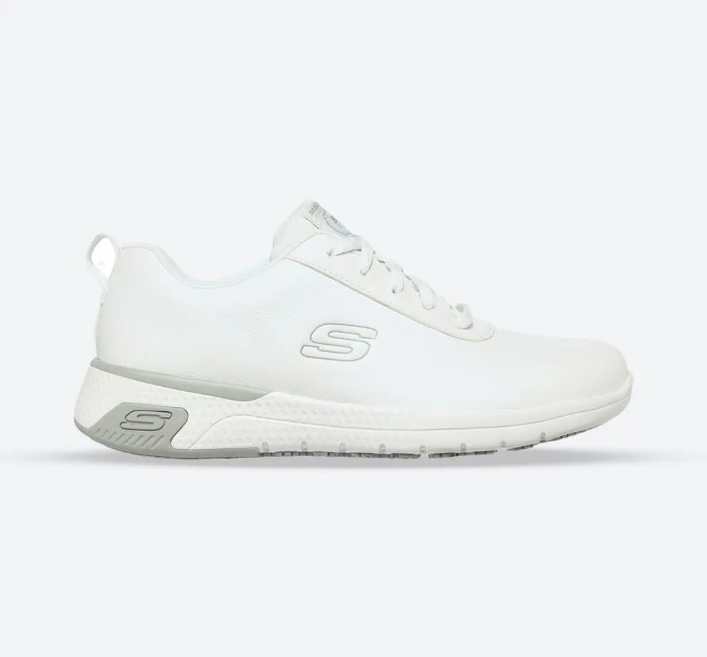 Women's Wide Fit Skechers 108010EC Marsing Gmina Slip Resistant Trainers