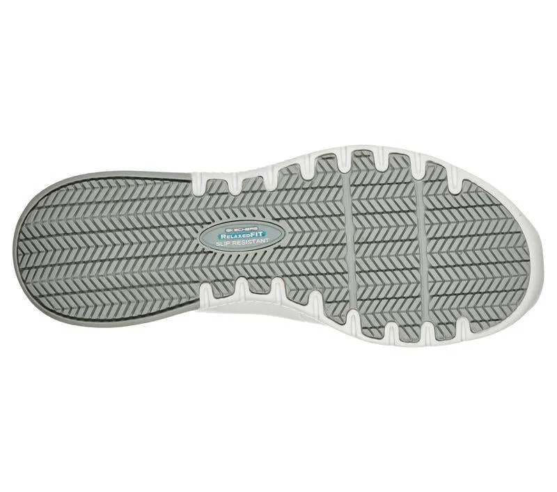 Women's Wide Fit Skechers 108010EC Marsing Gmina Slip Resistant Trainers